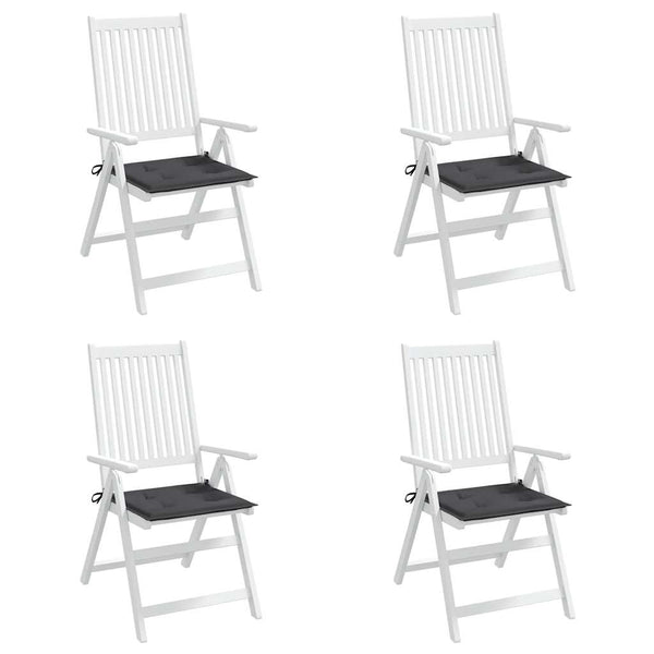 Gartenstuhl-Kissen 4 Stk. Anthrazit 50x50x3 cm Oxford-Gewebe