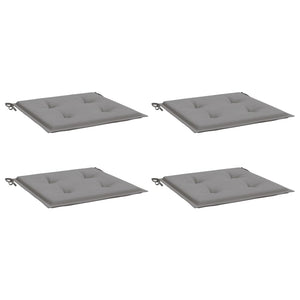 Gartenstuhl-Kissen 4 Stk. Grau 50x50x4 cm Oxford-Gewebe