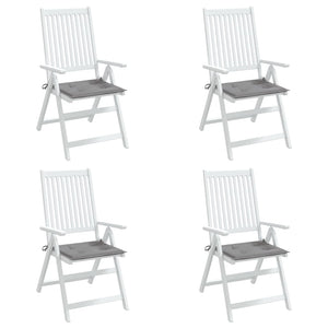 Gartenstuhl-Kissen 4 Stk. Grau 50x50x4 cm Oxford-Gewebe