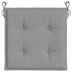 Gartenstuhl-Kissen 4 Stk. Grau 50x50x4 cm Oxford-Gewebe
