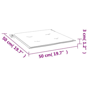 Gartenstuhl-Kissen 6 Stk. Grau 50x50x4 cm Oxford-Gewebe