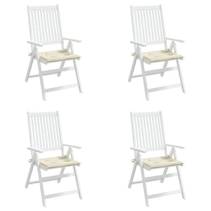 Gartenstuhl-Kissen 4 Stk. Creme 50x50x4 cm Oxford-Gewebe