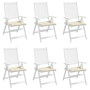 Gartenstuhl-Kissen 6 Stk. Creme 50x50x2 cm Oxford-Gewebe