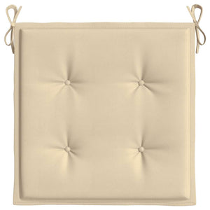vidaXL Coussins de chaise de jardin 6 pcs Beige 50x50x4 cm Tissu Oxford
