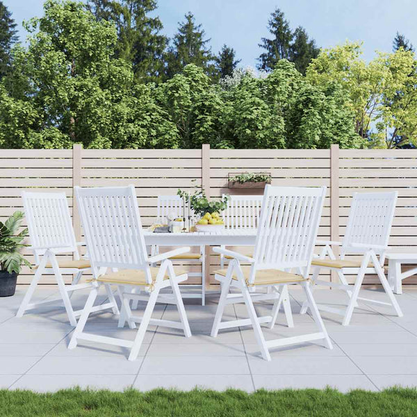 vidaXL Coussins de chaise de jardin 6 pcs Beige 50x50x4 cm Tissu Oxford