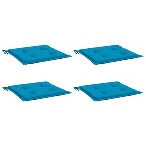 Gartenstuhl-Kissen 4 Stk. Blau 50x50x4 cm Oxford-Gewebe