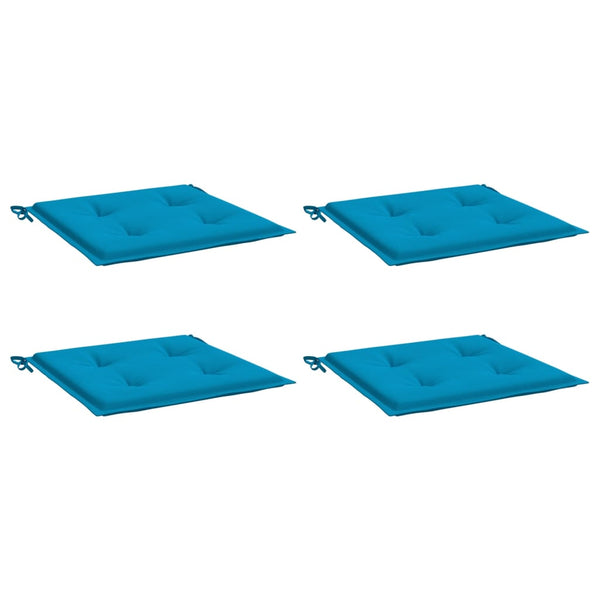 Gartenstuhl-Kissen 4 Stk. Blau 50x50x4 cm Oxford-Gewebe