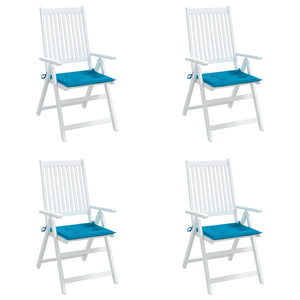 Gartenstuhl-Kissen 4 Stk. Blau 50x50x4 cm Oxford-Gewebe