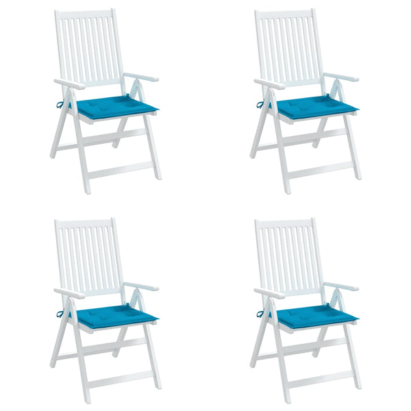 Gartenstuhl-Kissen 4 Stk. Blau 50x50x4 cm Oxford-Gewebe