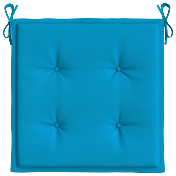 Gartenstuhl-Kissen 4 Stk. Blau 50x50x4 cm Oxford-Gewebe