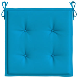 Gartenstuhl-Kissen 6 Stk. Blau 50x50x4 cm Oxford-Gewebe
