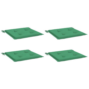 vidaXL Coussins de chaise de jardin 4 pcs Vert 50x50x4 cm Tissu Oxford