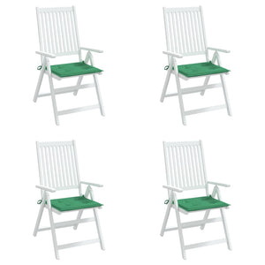 vidaXL Coussins de chaise de jardin 4 pcs Vert 50x50x4 cm Tissu Oxford