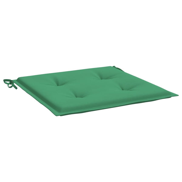 vidaXL Coussins de chaise de jardin 4 pcs Vert 50x50x4 cm Tissu Oxford