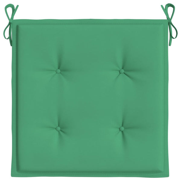vidaXL Coussins de chaise de jardin 4 pcs Vert 50x50x4 cm Tissu Oxford