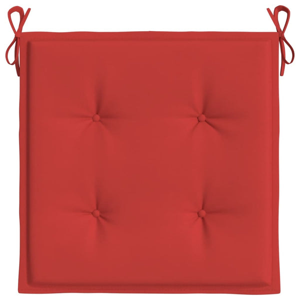 Gartenstuhl-Kissen 6 Stk. Rot 50x50x4 cm Oxford-Gewebe