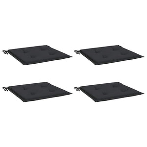 vidaXL Coussins de chaise de jardin 4 pcs Noir 50x50x3 cm Tissu Oxford