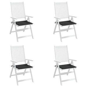 vidaXL Coussins de chaise de jardin 4 pcs Noir 50x50x3 cm Tissu Oxford