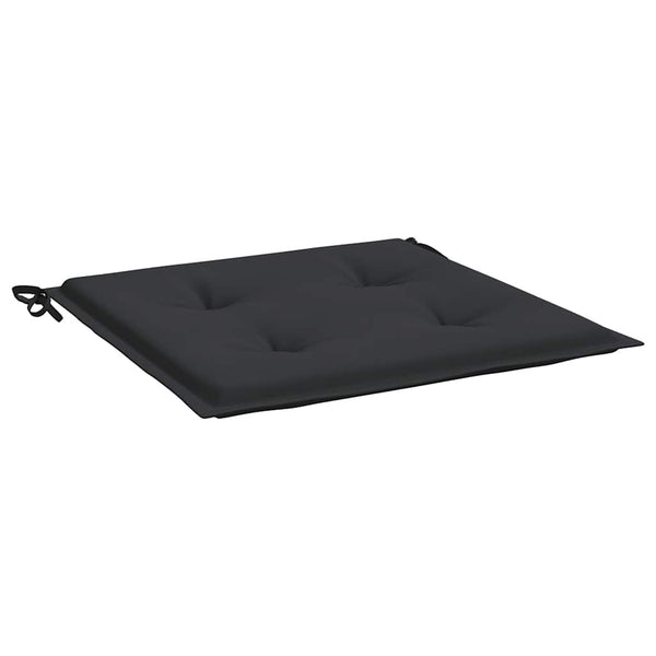 vidaXL Coussins de chaise de jardin 4 pcs Noir 50x50x3 cm Tissu Oxford