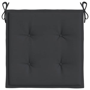 vidaXL Coussins de chaise de jardin 4 pcs Noir 50x50x3 cm Tissu Oxford