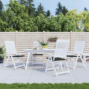 vidaXL Coussins de chaise de jardin 4 pcs Noir 50x50x3 cm Tissu Oxford