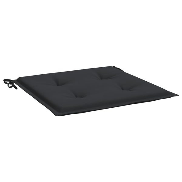 Gartenstuhl-Kissen 6 Stk. Schwarz 50x50x4 cm Oxford-Gewebe