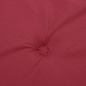 vidaXL Coussins de chaise de jardin 2 pcs Rouge bordeaux 50x50x3 cm Tissu Oxford