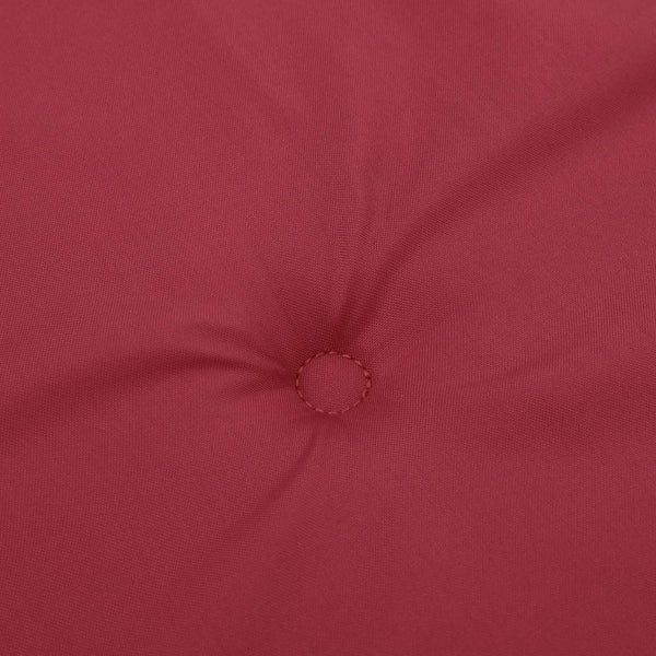 vidaXL Coussins de chaise de jardin 2 pcs Rouge bordeaux 50x50x3 cm Tissu Oxford