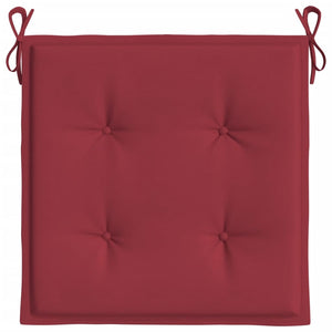 Gartenstuhl-Kissen 6 Stk. Weinrot 50x50x4 cm Oxford-Gewebe