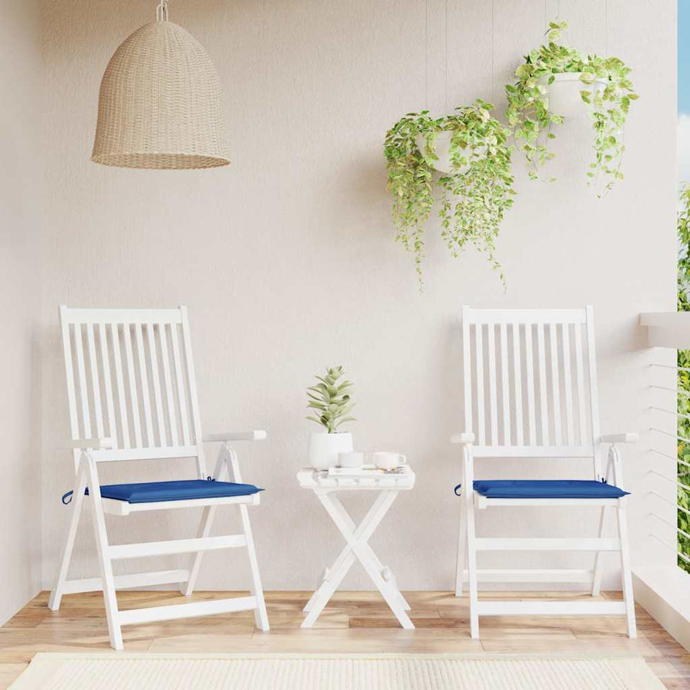 vidaXL Garden Chair Cushions 2 pcs Royal Blue 50x50x4 cm Oxford Fabric