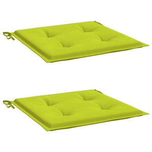 Gartenstuhl-Kissen 2 Stk. Knallgrün 50x50x3 cm Oxford-Gewebe