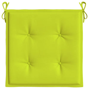 Gartenstuhl-Kissen 2 Stk. Knallgrün 50x50x3 cm Oxford-Gewebe