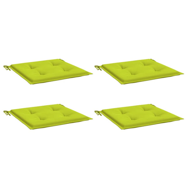 Gartenstuhl-Kissen 4 Stk. Knallgrün 50x50x4 cm Oxford-Gewebe