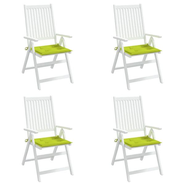 Gartenstuhl-Kissen 4 Stk. Knallgrün 50x50x4 cm Oxford-Gewebe