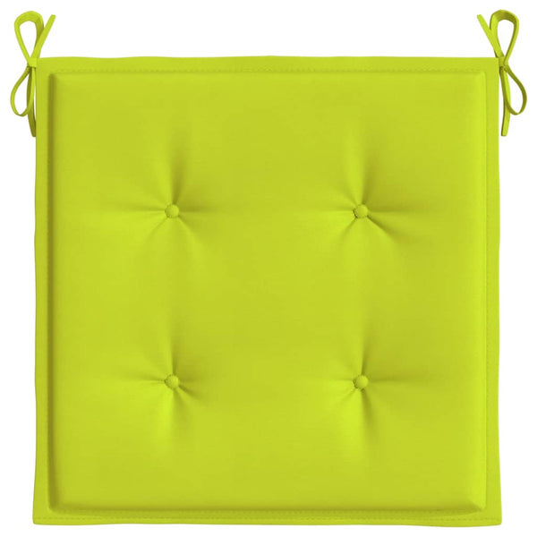 Gartenstuhl-Kissen 4 Stk. Knallgrün 50x50x4 cm Oxford-Gewebe