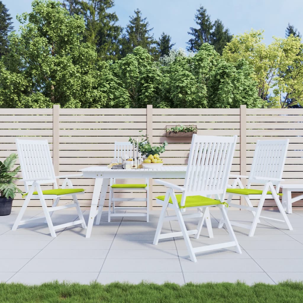 Gartenstuhl-Kissen 4 Stk. Knallgrün 50x50x4 cm Oxford-Gewebe