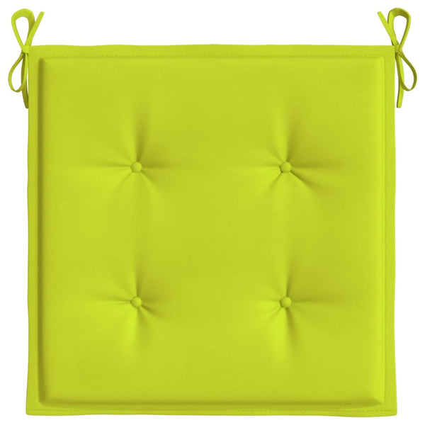 Gartenstuhl-Kissen 6 Stk. Knallgrün 50x50x4 cm Oxford-Gewebe