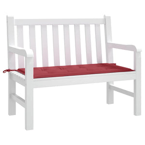 Gartenbank-Auflage Weinrot 120x50x4 cm Oxford-Gewebe