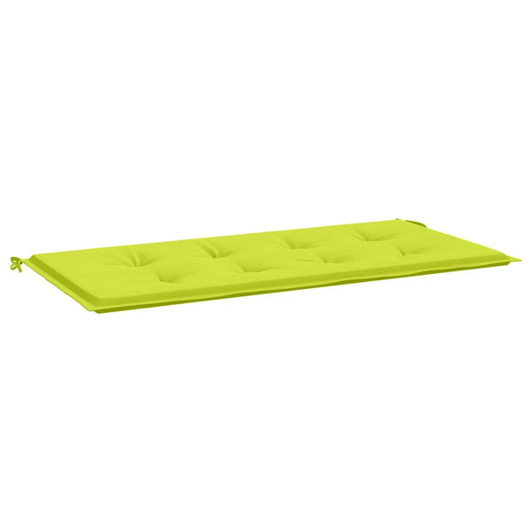 vidaXL Coussin de banc de jardin vert clair 120x50x4 cm Tissu Oxford