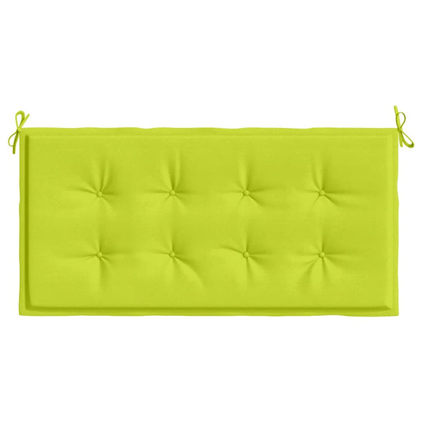 vidaXL Coussin de banc de jardin vert clair 120x50x4 cm Tissu Oxford