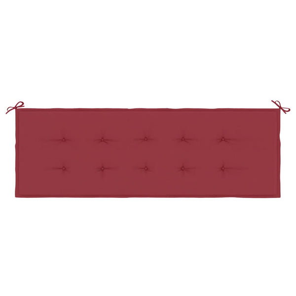 Gartenbank-Auflage Weinrot 150x50x4 cm Oxford-Gewebe