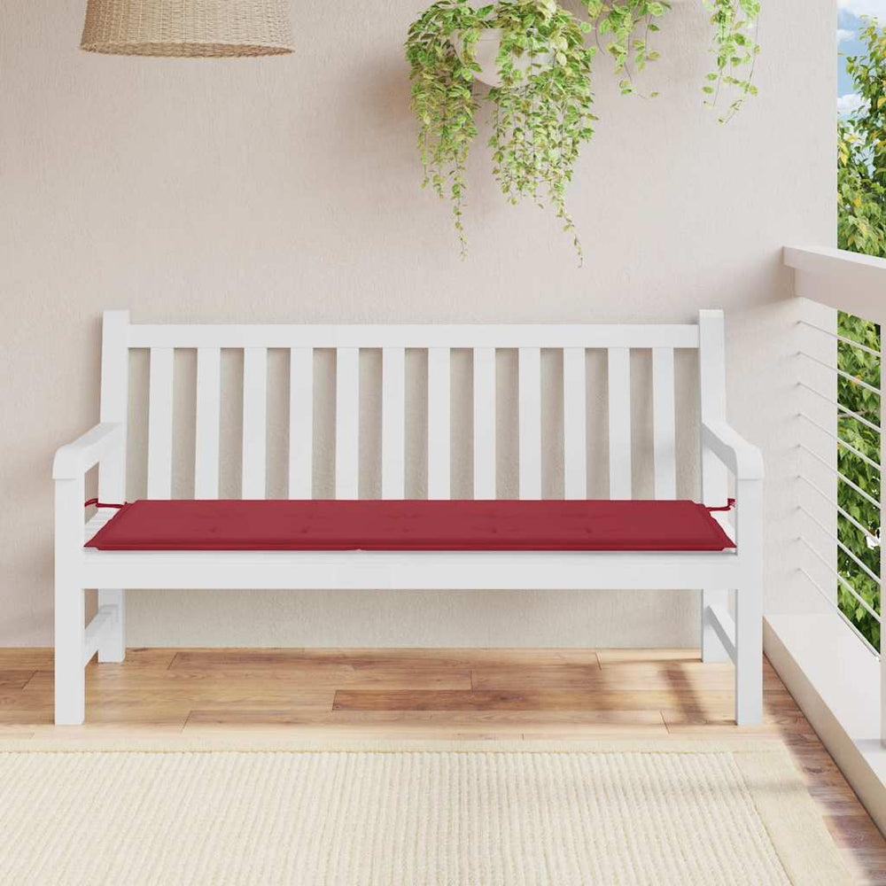 vidaXL Garden Bench Cushion Wine Red 150x50x4 cm Oxford Fabric