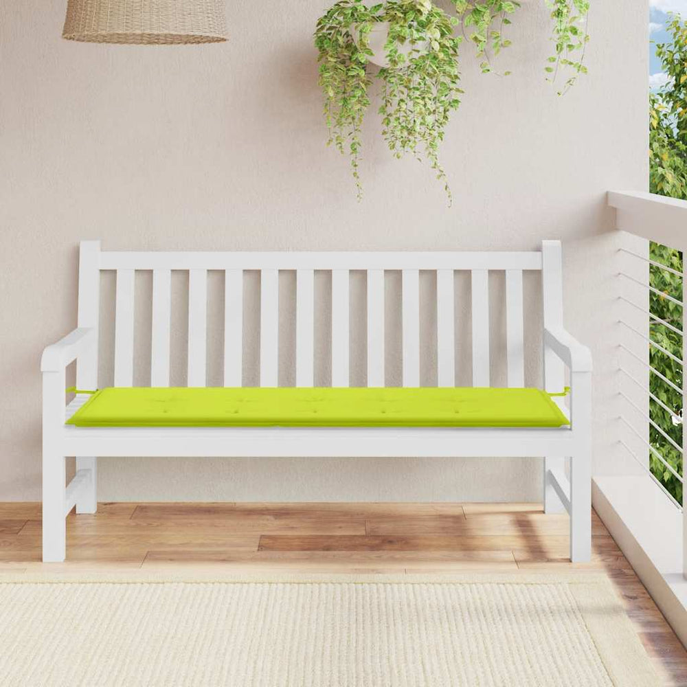vidaXL Garden Bench Cushion Light Green 150x50x3 cm Oxford Fabric
