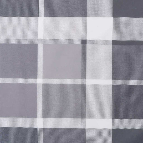 Gartenbank-Auflage Grau Karomuster 150x50x4 cm Oxford-Gewebe