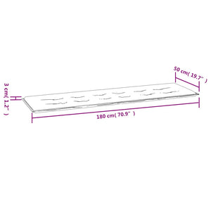 Gartenbank-Auflage Weinrot 180x50x3 cm Oxford-Gewebe