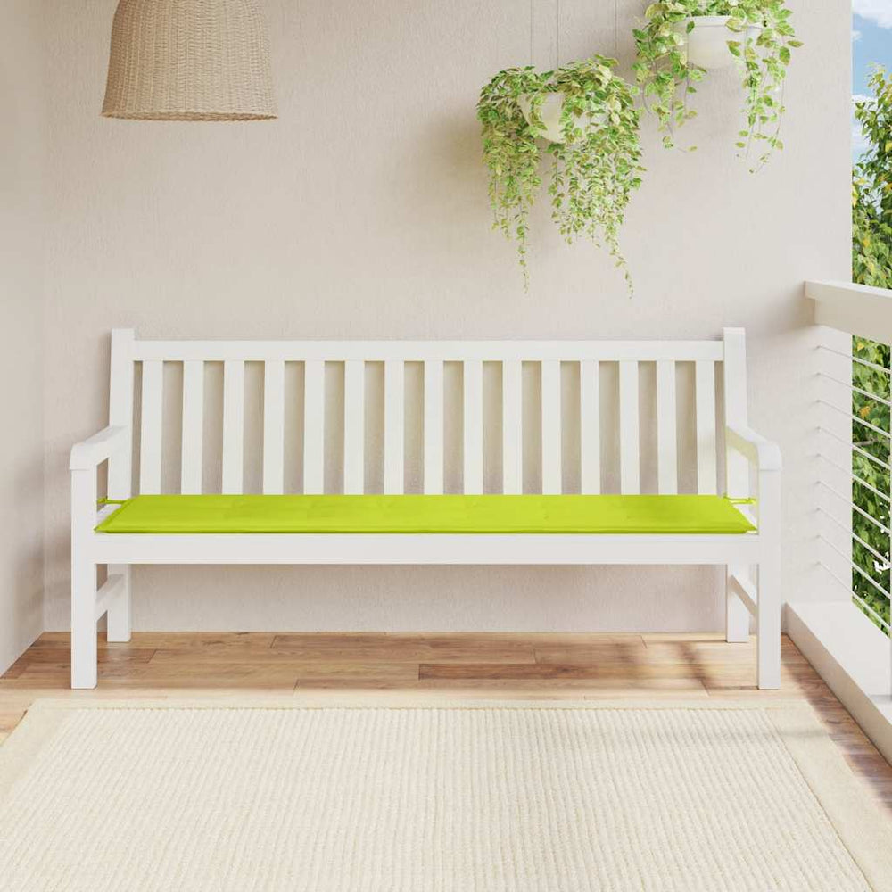 vidaXL Garden Bench Cushion Light Green 180x50x3 cm Oxford Fabric