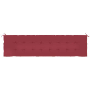 Gartenbank-Auflage Weinrot 200x50x4 cm Oxford-Gewebe