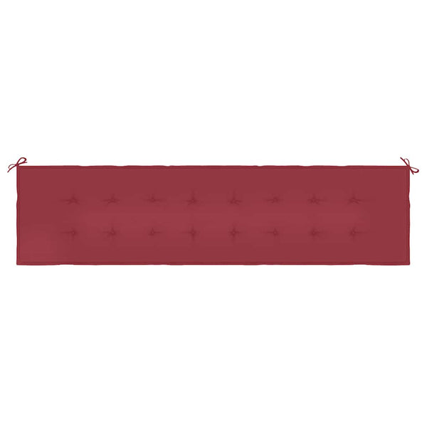 Gartenbank-Auflage Weinrot 200x50x4 cm Oxford-Gewebe