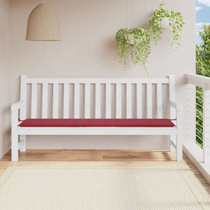 Gartenbank-Auflage Weinrot 200x50x4 cm Oxford-Gewebe