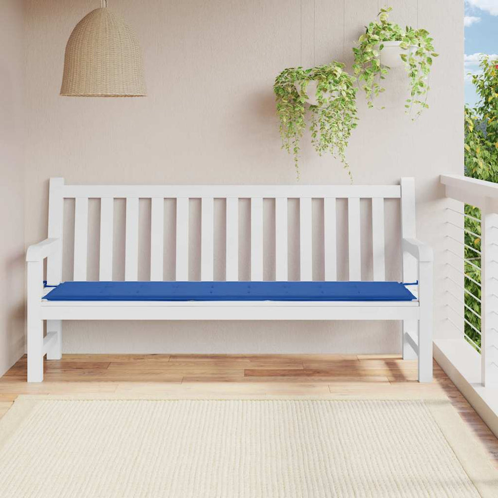 vidaXL Garden Bench Cushion Royal Blue 200x50x4 cm Oxford Fabric